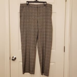 Charter Club Checkered Dress Pants - Black, Cream, Gold | Women's Size 16